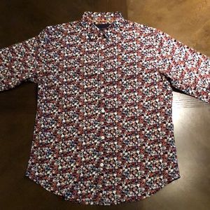 Floral Print Button Up Shirt